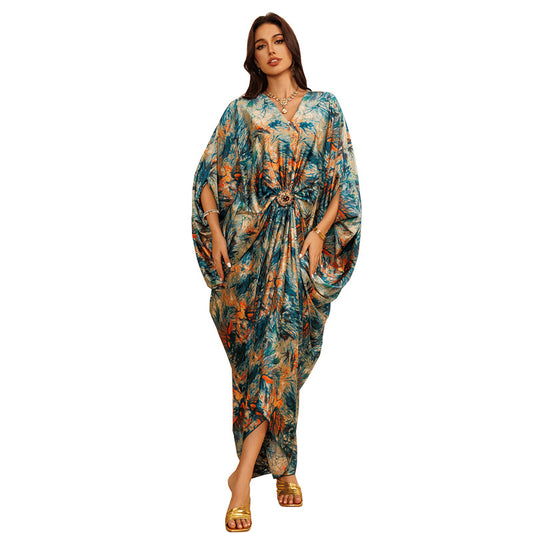 The Sora Relaxed KimoPrinted Dress