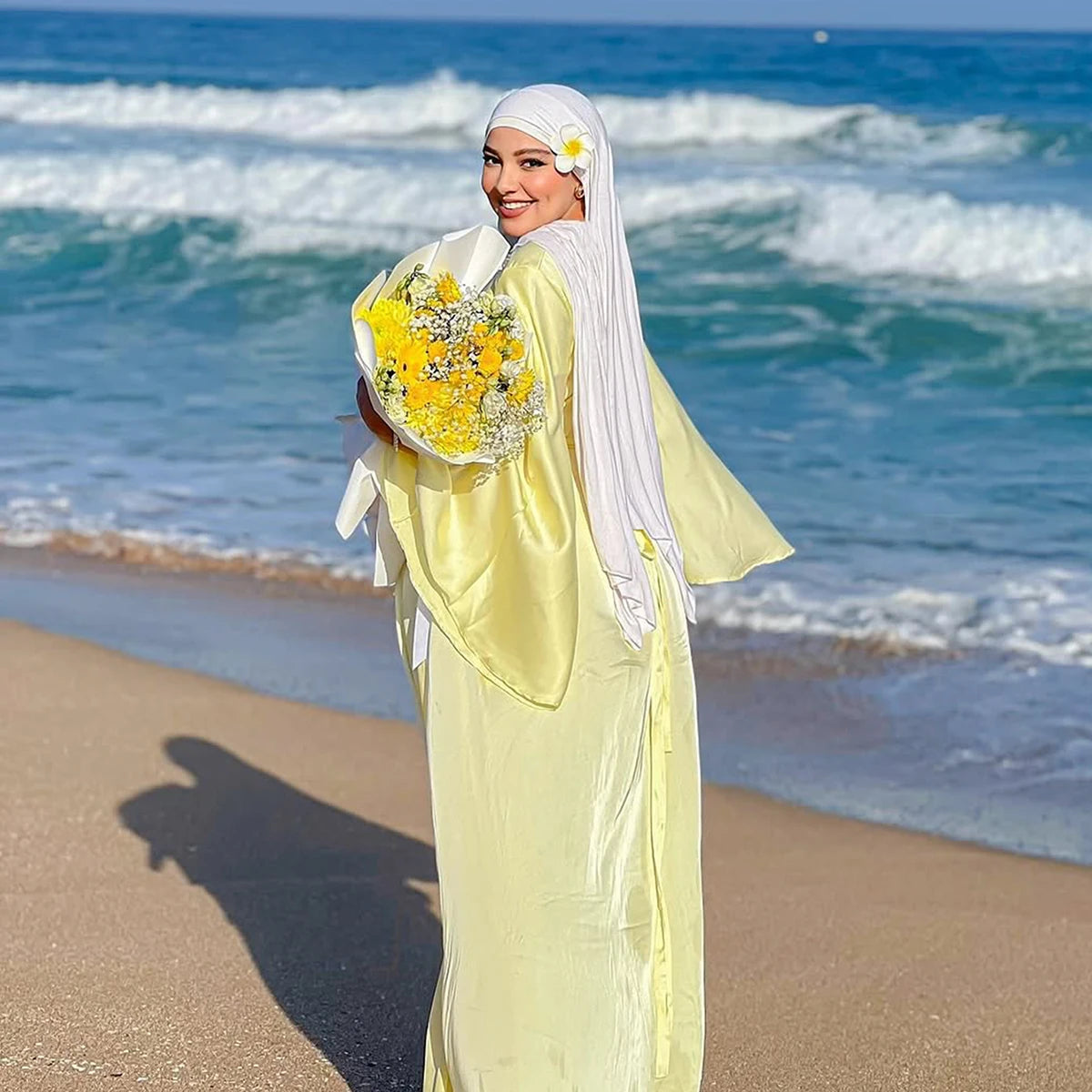 Hot on Ins Jersey Modal Scarf Hijab for Woman Muslim Solid Color Long Shawls and Flower pins group Islam Soft Mujer Headwraps