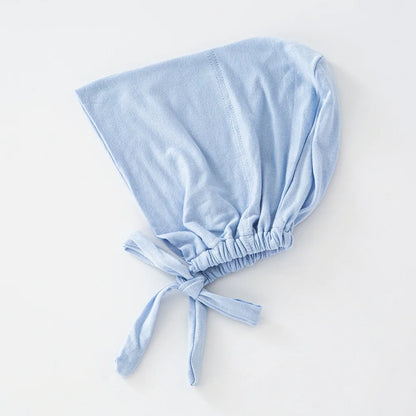 82 Colors Tie Back Undercaps Fashion Women Inner Hijab Muslim Cap Plain Cotton Spandex Jersey Underscarf for Daily Wear Ramadan
