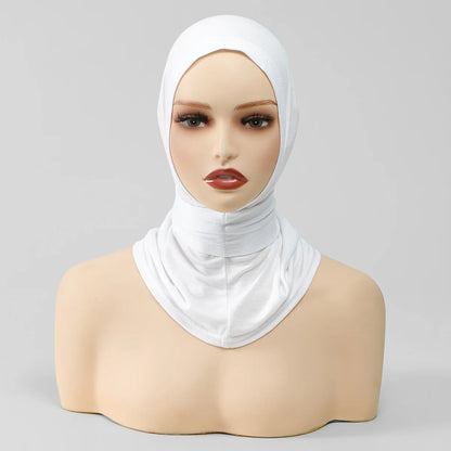 New Cotton Jersey Instant Hijab Tie Back Sport Headscarf For Women Elastic Head Wrap Muslim Scarf Shawl Islamic Headband Turban